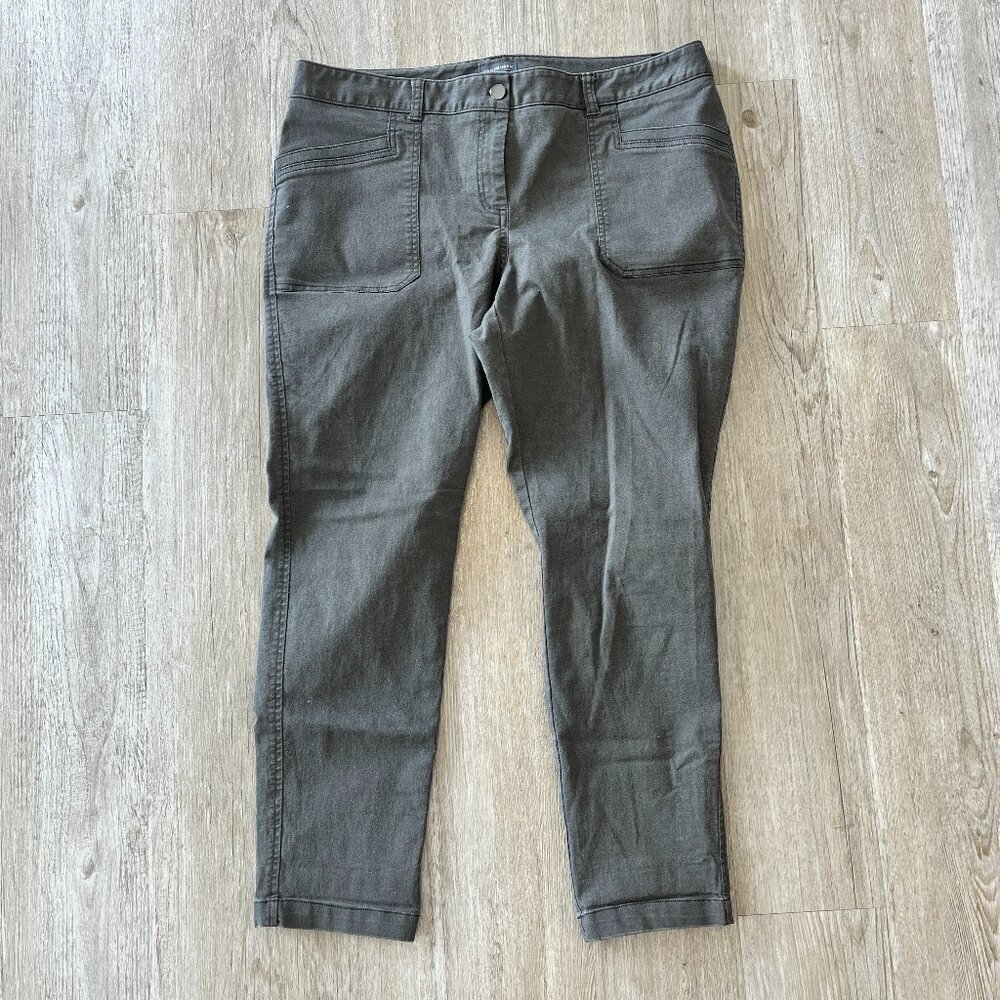 Womens Van Heusen Grey Stretch Pants - 16 Reg